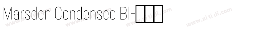 Marsden Condensed Bl字体转换